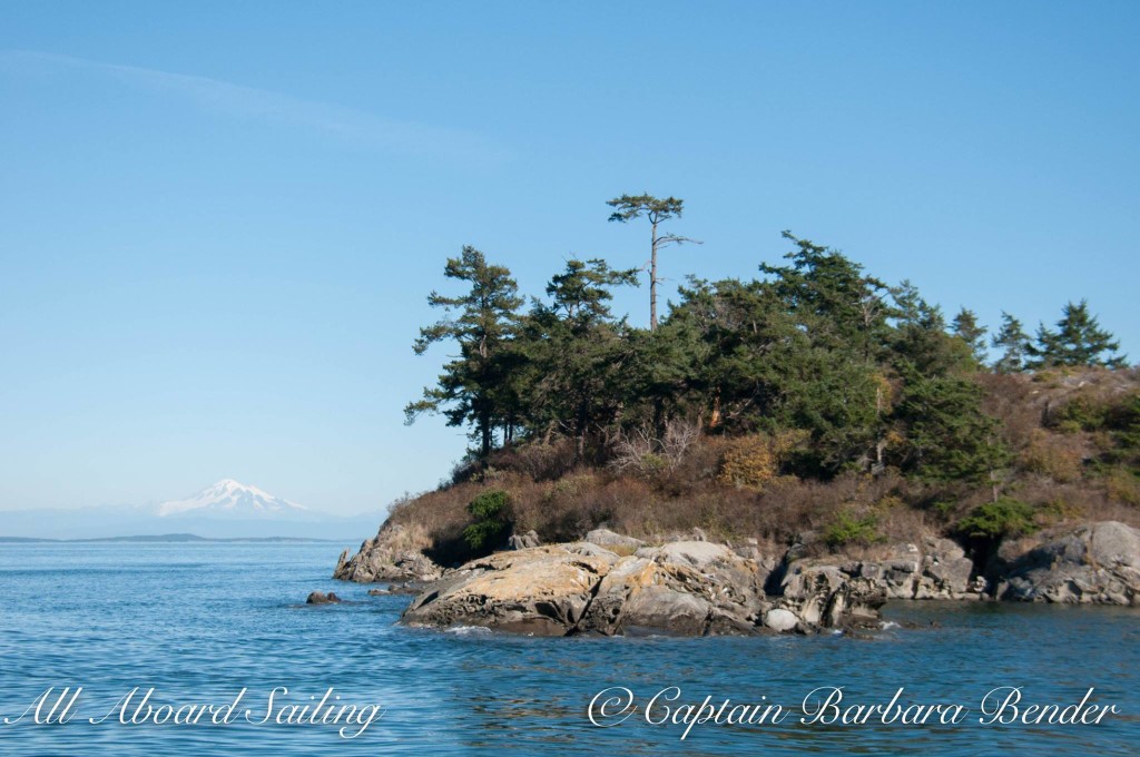 Blunden Island and Mount Baker