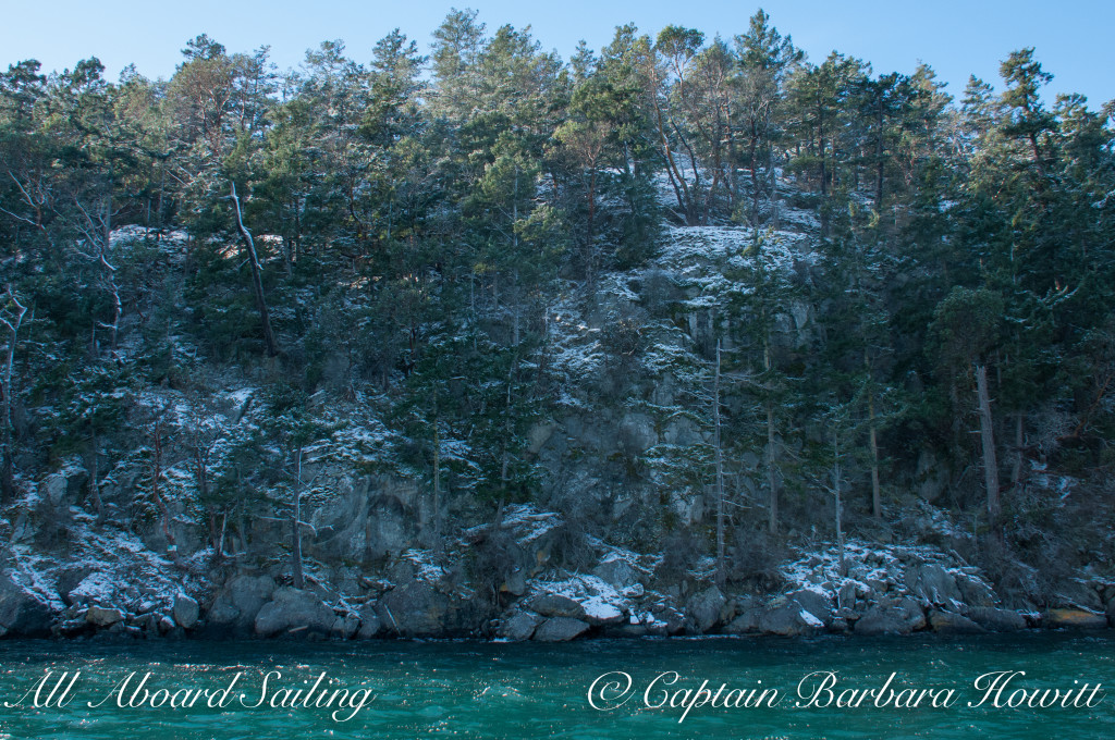 San Juan Island in the snow