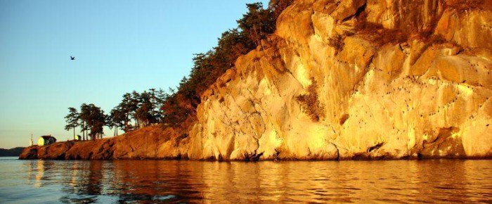 Sunset Moonrise sail to Lovers Leap, Stuart Island