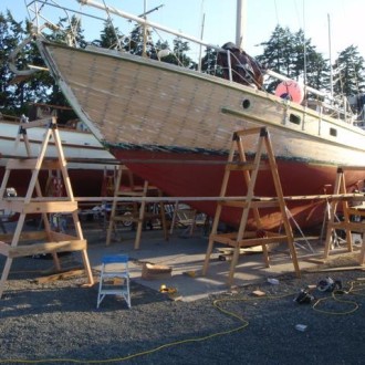 ‘Wooding’ Peniel – Dry Dock May – June 2014