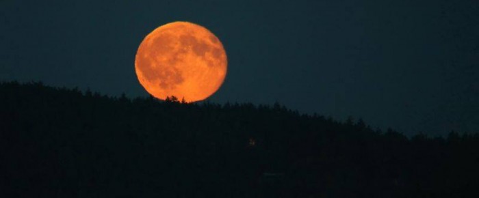 Sunset Full Moon rise – with Air Force One!