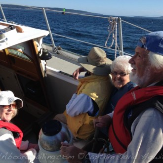 Broad Reach from Friday Harbor to Fishermans Harbor – San Juan island to Lopez Island