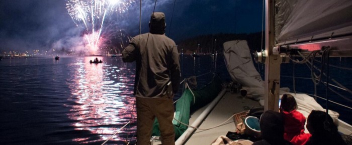 Fireworks in Friday Harbor and Lopez