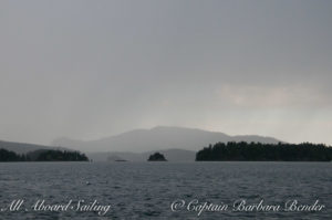 Turtle Back mountain in the distance. 300 Islands in the San Juans on a high tide - but 700 Islands on a low tide !