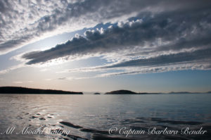 Sunset looking west from Jones Island