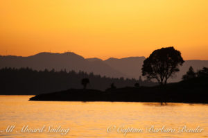 Sunset over Yellow Island