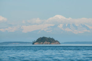 Skipjack Island and Mount Baker
