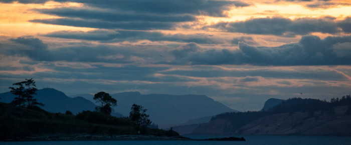 Sunset sail around Shaw Island