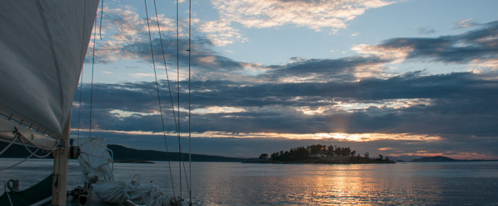 Sunset Sail around Spieden Island