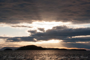 The beginning of a beautiful sunset