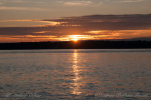 Sunset over San Juan Island