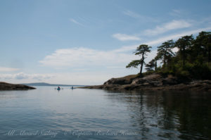 Kayaking out from Patos