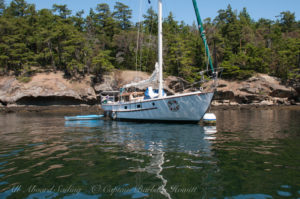 Peniel at anchor, Patos Island