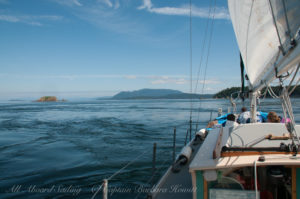 Sailing the currents towards Bare Rock
