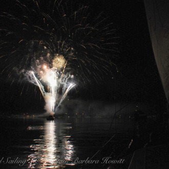 4Th July with Transient Orca family T37As and Port of Friday Harbor Fireworks
