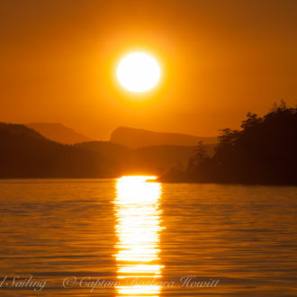 Half day evening sail North