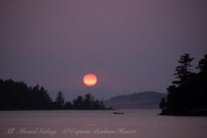 Sunset over the San Juan Islands
