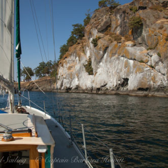 Sailing around Stuart Island