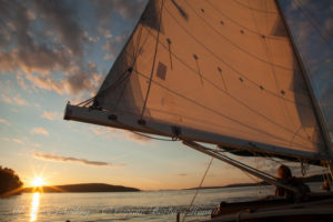 Sunset sail in San Juan Island