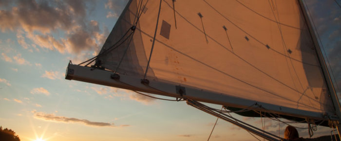 Half day sail South on the ebb