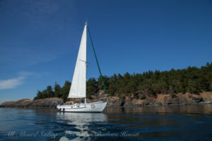Anchored off Point Doughty state park, Orcas Island