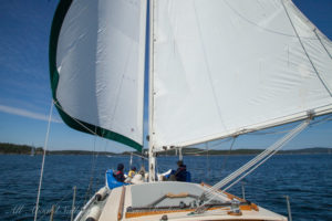 Sailing Wing on wing San Juan islanda