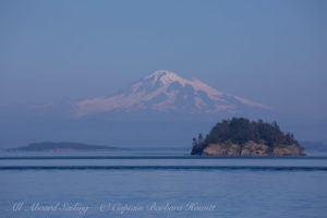 Skipjack Island and Mount Baker