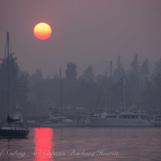 Sailing around Lopez Island