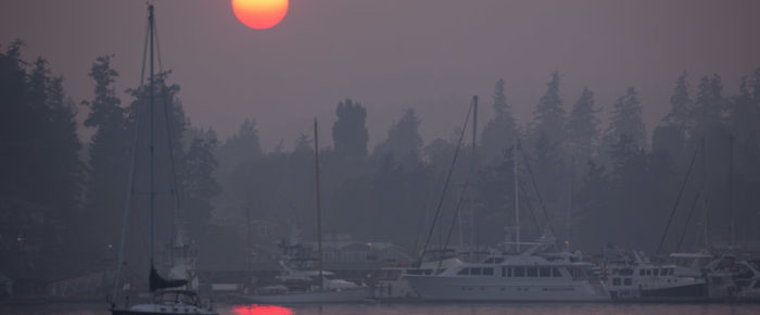 Sailing around Lopez Island