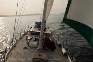 Close hauled sail in San Juan Channel