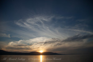 Sunset sail in the San Juan Islandsa