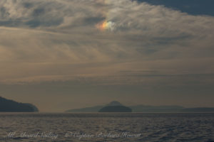 Sundog over the San Juan Islands