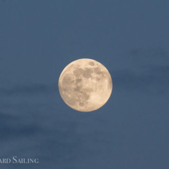 San Juan Island sunset moonrise sail