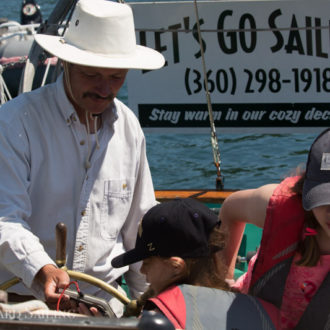 Learning to sail and play a kelp horn