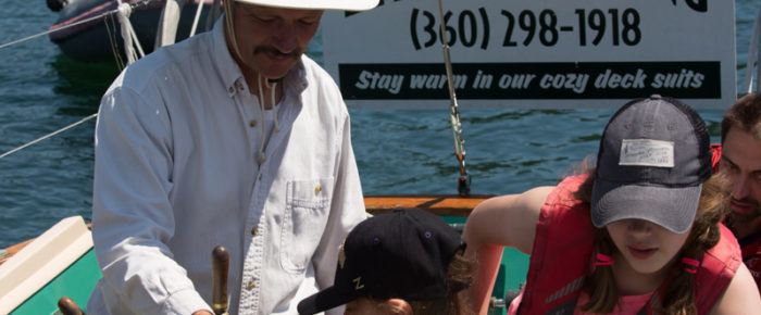 Learning to sail and play a kelp horn Learning to sail and play a kelp horn