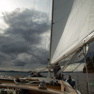 A half day sail in October with dramatic skies