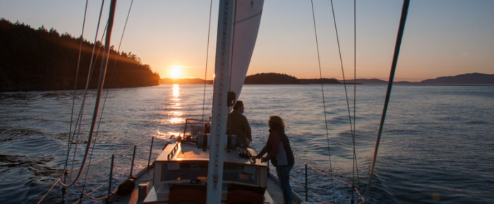 Short sunset sail