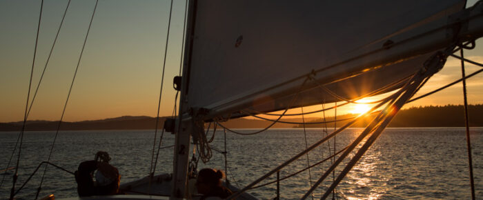 Anniversary sunset sail