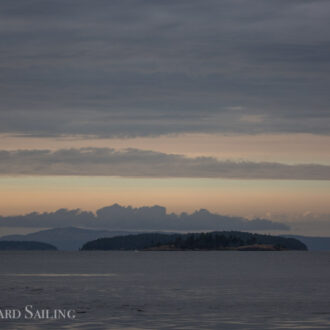 A sail to our favorite wildlife areas and a distant view of the T10’s across the border