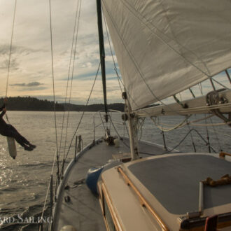 Sailing south to Cattle Pass