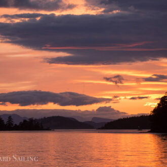 Sail around Henry Island with stunning sunset
