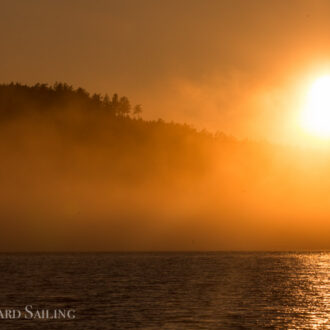 Foggy Sunset Sail