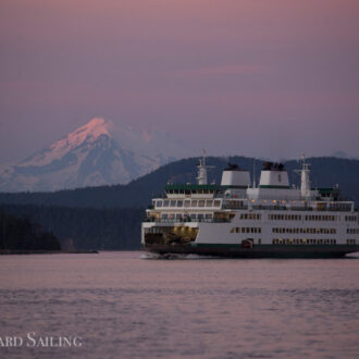 Sailing south for our sunset cruise