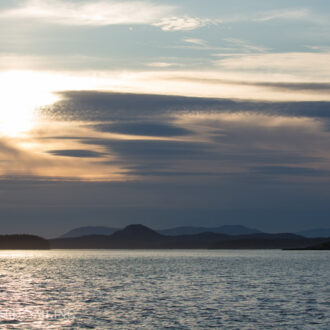 Sunset sail north