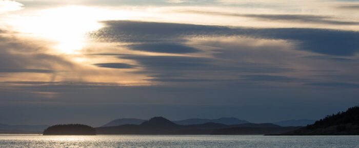 Sunset sail north
