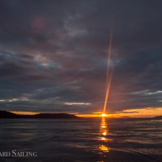 Sunset sail from Friday Harbor