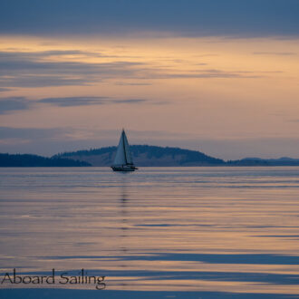 Relaxing sunset sail