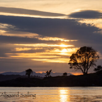 Evening sunset sail