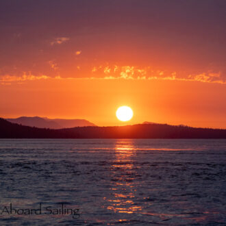 Short Sunset Sail to Upright Head