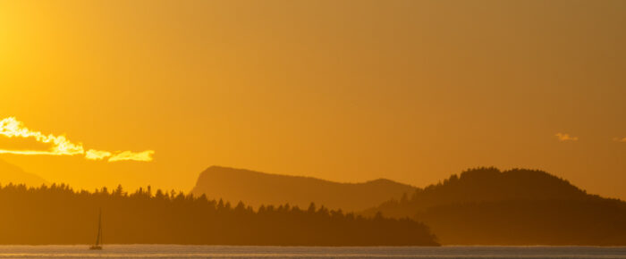 Short sunset sail